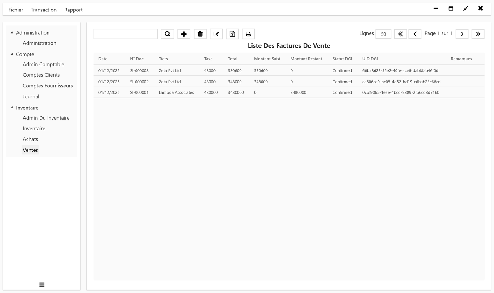 Profit Ease Pro Capture d'écran 14 - ProfitEasePro ERP - DRC Invoice Normalization