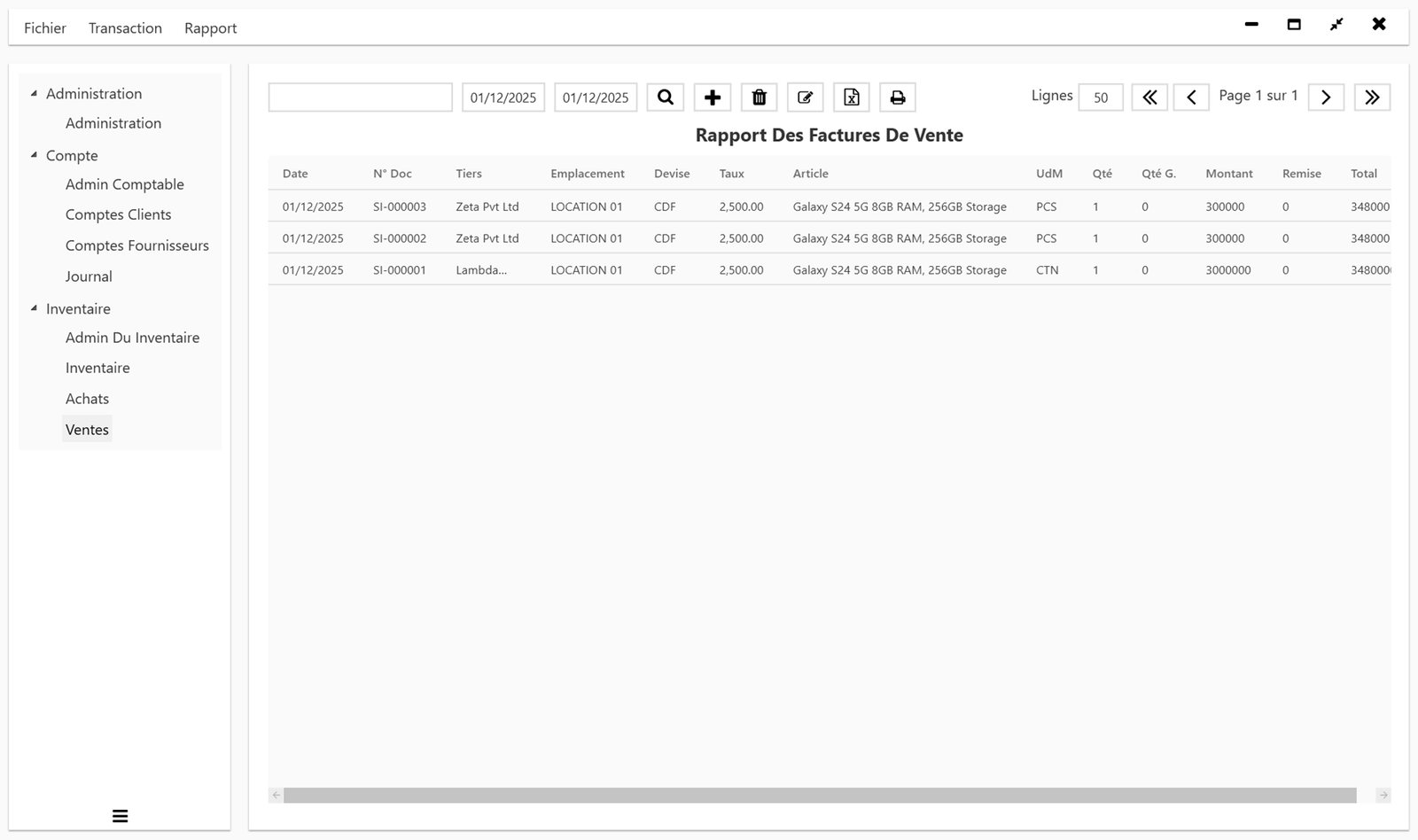 Profit Ease Pro Capture d'écran 15 - ProfitEasePro ERP - DRC Invoice Normalization